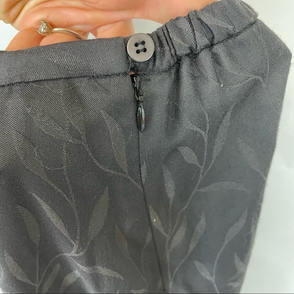 EILEEN FISHER size Small matching set black skirt jacket minimalist lagenlook - Picture 5 of 8